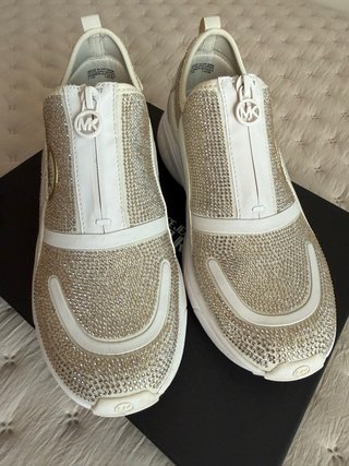 Zapatillas Michael Kors Brillantes Blancas Talla X