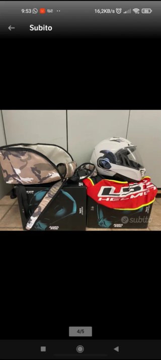 Casco Moto LS2 Bianco