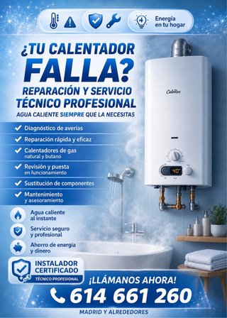 Instalación y Reparación de Calentadores | Técnico