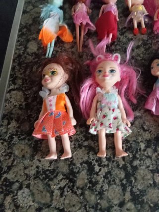 Lote de 10 muñecas pequeñas