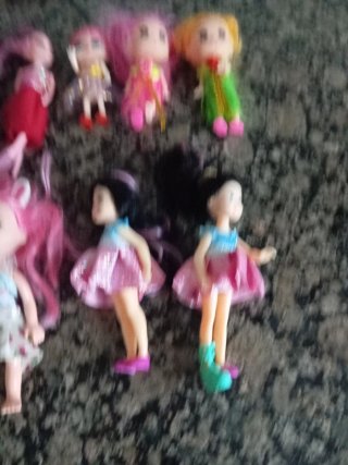 Lote de 10 muñecas pequeñas