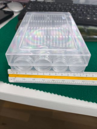 Caja organizadora 108 cápsulas monedas