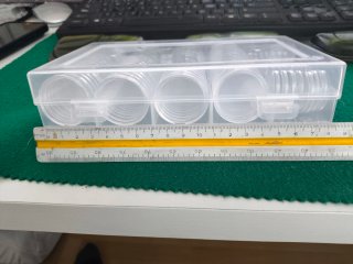 Caja organizadora 108 cápsulas monedas