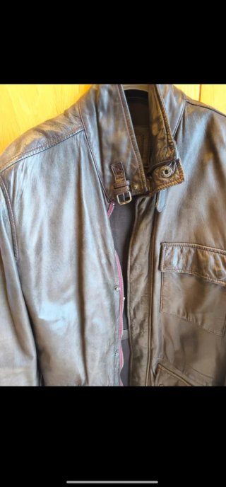 Cazadora ¾ de piel Massimo Dutti