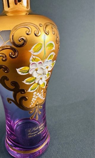 Bottiglia Murano A. Salvadori Oro 24K Vintage
