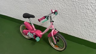 Bicicleta niña rosa Decathlon