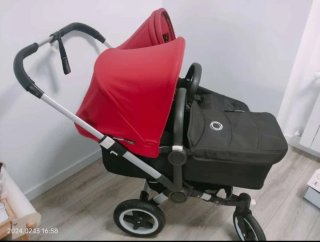 Carro Gemelar Bugaboo Donkey 2 Rojo