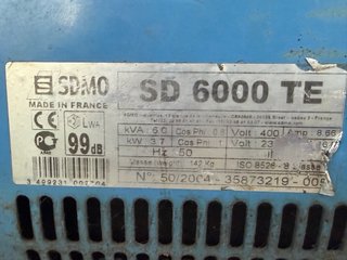Generador SDMO SCH 6000 E