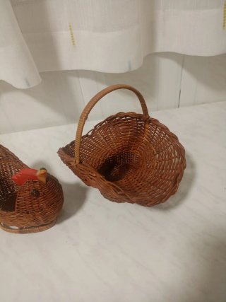 Cestas pequeñas de mimbre (3 unidades)