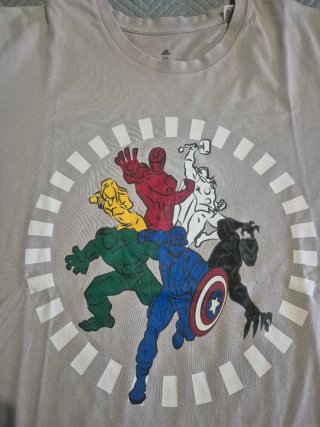 Camiseta manga corta ADIDAS 3XL REAL MADRID MARVEL