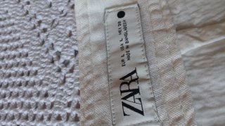 Pantalón beige bordado