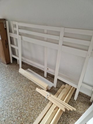 Cama infantil blanca