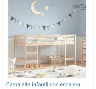 Cama infantil blanca