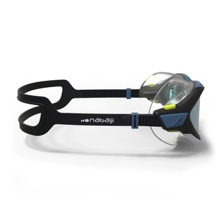 Gafas natación máscara talla L Active Negro Azul Cristales