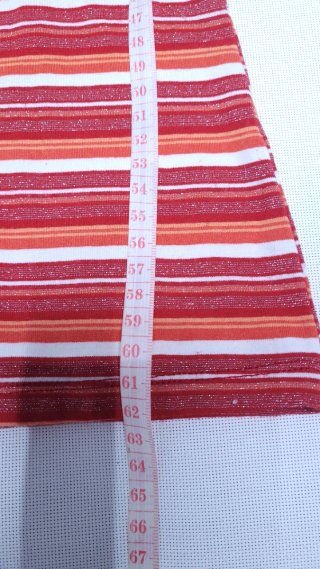Camiseta Bershka Rayas Naranja y Rojo Talla S