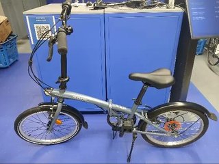 Bicicleta plegable 20 pulgadas 6V Tilt 120 gris