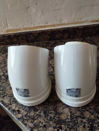2 Codos Tubo Extracción Caldera Blancos