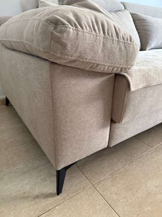 Sofá Chaiselongue de 3m con Asientos Deslizantes