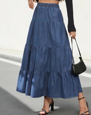 Falda vaquera azul 2XL. De Shein. Nueva, a estrena