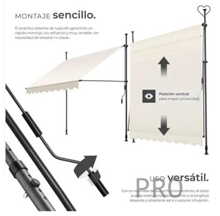 Toldo plegable para balcón