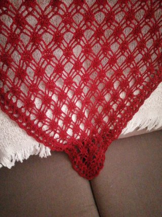 Mantón hilo crochet