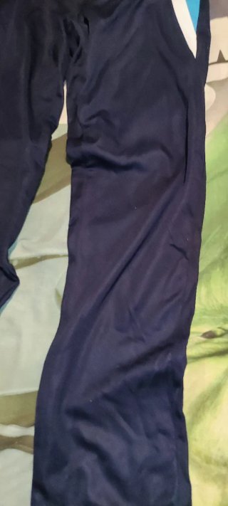 Pantalón 26 chándal azul y blanco
