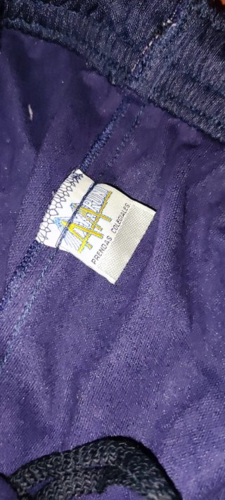 Pantalón 26 chándal azul y blanco