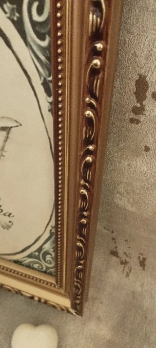 Cuadro Decorativo Vintage Dorado