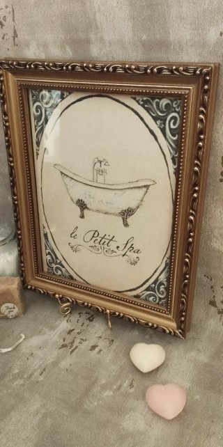 Cuadro Decorativo Vintage Dorado