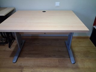 Mesa estudio/oficina madera y metal