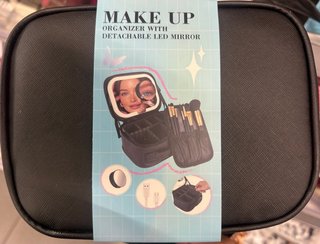 Neceser maquillaje con espejo LED