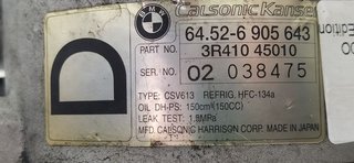COMPRESOR AIRE ACONDICIONADO BMW SERIE 3 BERLINA (E46) 320d Edition Advance