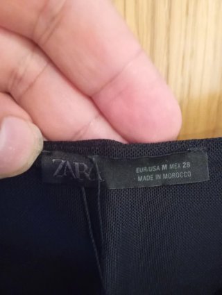 Corsé Zara Tull Drapeado Talla M
