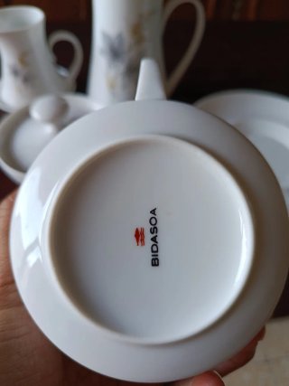 Juego de porcelana Tu y Yo años 70
