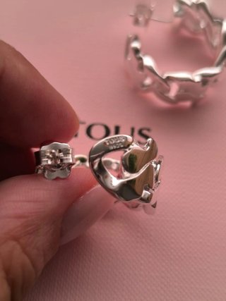 Pendientes aro Tous plata