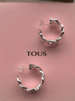 Pendientes aro Tous plata