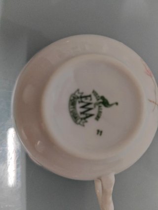 Juego de café vintage porcelana flores