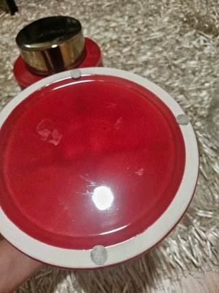 Conjunto 2 Frascos Vermelhos e 1 Jarra