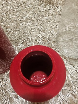 Conjunto 2 Frascos Vermelhos e 1 Jarra