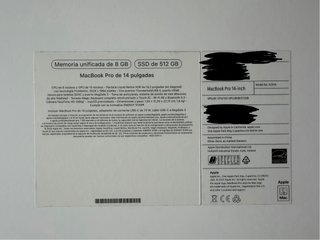 MacBook Pro 14 M3 Plata 512gb
