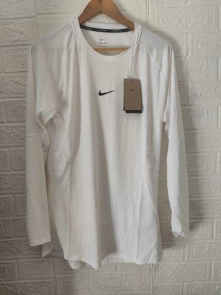 Camiseta Nike Pro Compresión Manga Larga Blanca