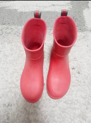Botas de agua niña Isotoner rojas T 34