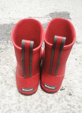 Botas de agua niña Isotoner rojas T 34