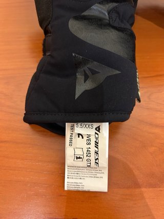 Guantes Dainese Gore-Tex Mujer Negro Talla XXS