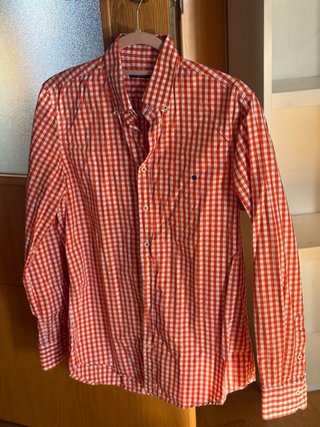 Camisa Purificacion Garcia cuadros roja