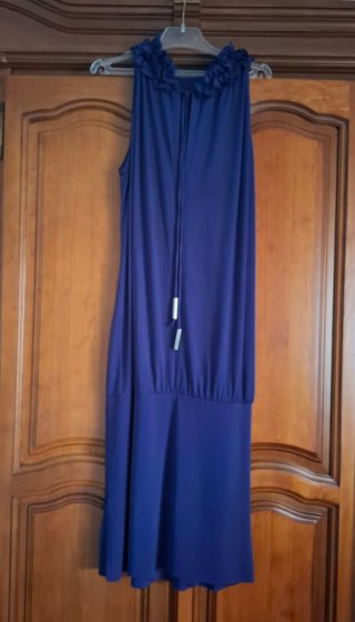 Vestido de licra azulón
