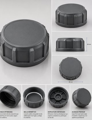 Tapa protectora gris para chimenea Truma