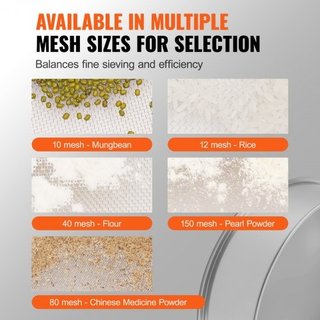 Flour Sieve Fine Mesh, 40 Mesh Flour Sifter, 304 S
