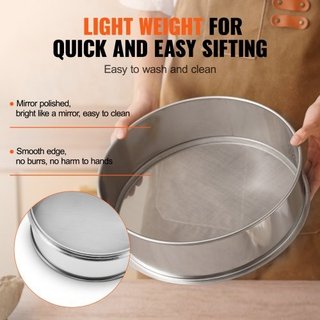 Flour Sieve Fine Mesh, 40 Mesh Flour Sifter, 304 S