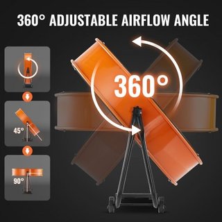 Drum Fan, 24 Inch High Velocity Industrial Shop Fa